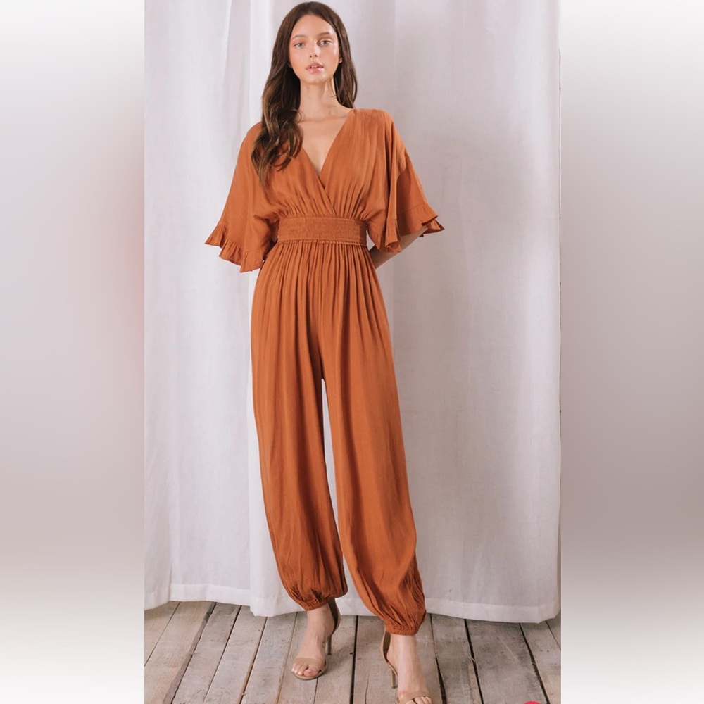Storia Terracotta Jumpsuit